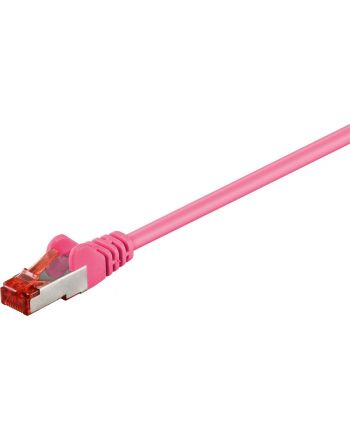 Goobay S/FTP CAT6 Gigabit netwerkkabel / roze - LSZH - 25 meter